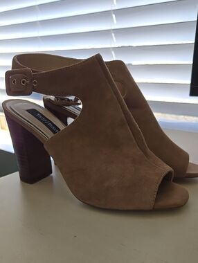 White House Black Market Brown Suede Heel